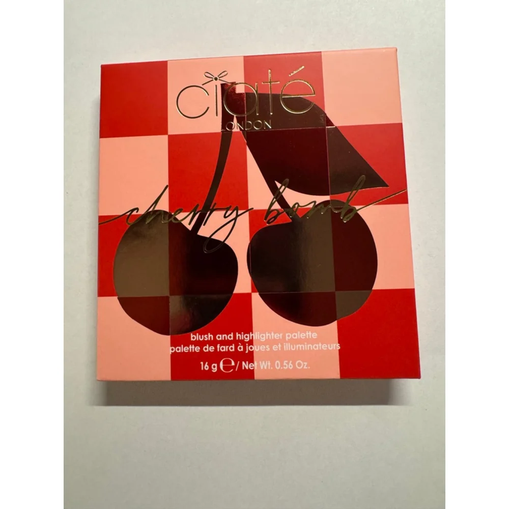 Ciaté London Cherry Bomb Blush & Highlighter Palette - Brand New Palette